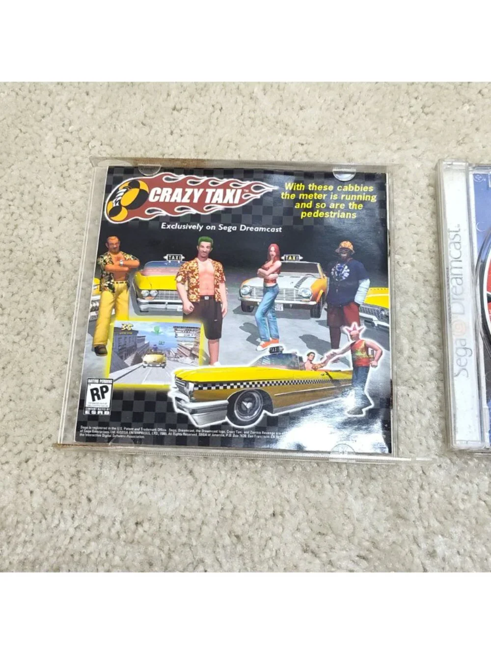 Sega Dreamcast Zombie Revenge Manual & Disc House of the Dead 51038 Tested Works